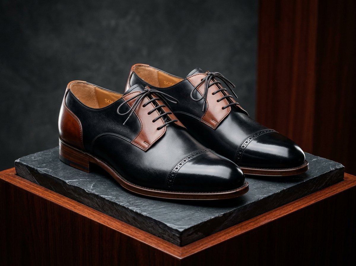 Executive derby formal dress shoe